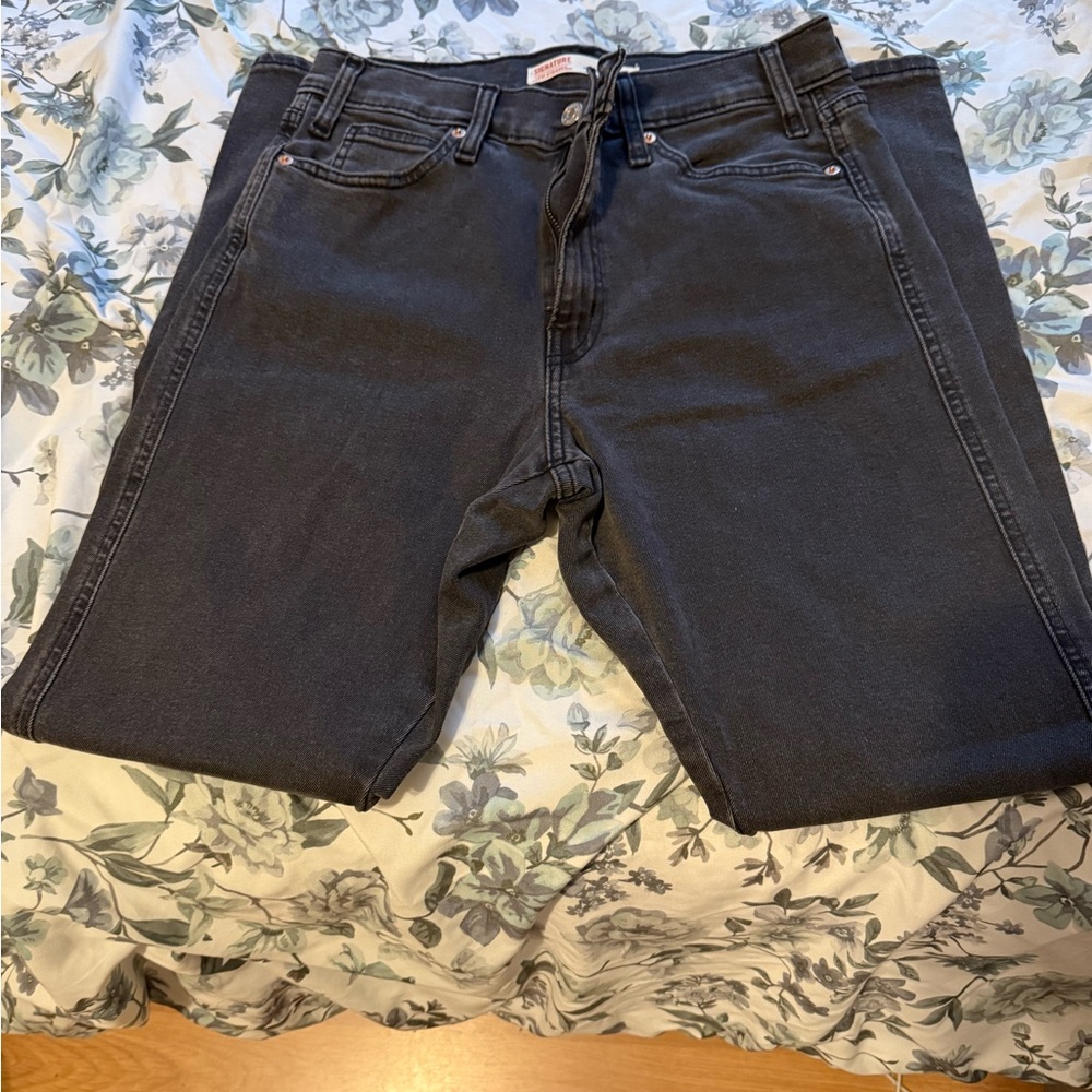 Levi's Dark Gray Straight Jeans